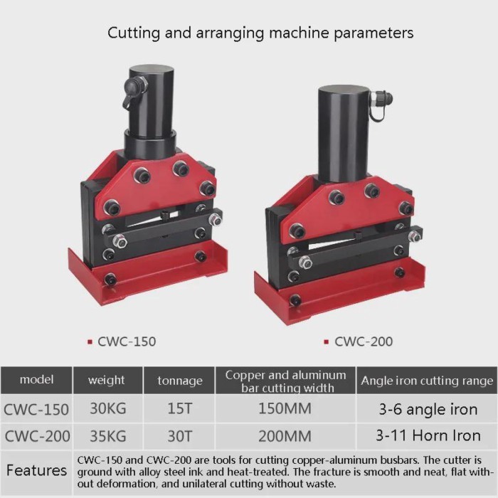 Upgrade Copper Bar Processing Machine Hydraulic Punching Machine + Hydraulic Cutting And Rowing Mac