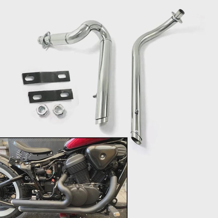 For Honda Steed Shadow 400 600 VLX400 VLX600 VT400C VT600C VT400 VT600 All Years Exhaust Pipe Drag