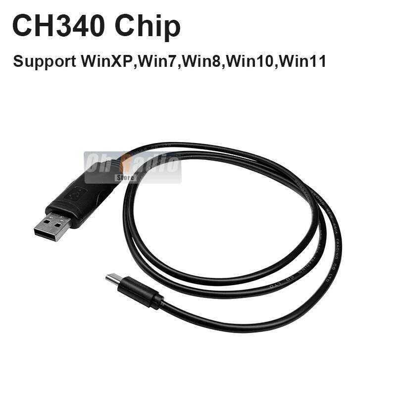 ▥ USB Programming Cable Type-C Interface Ch340 Chip Support Win11 For Iradio Uv-98 Plus Uv-99 R