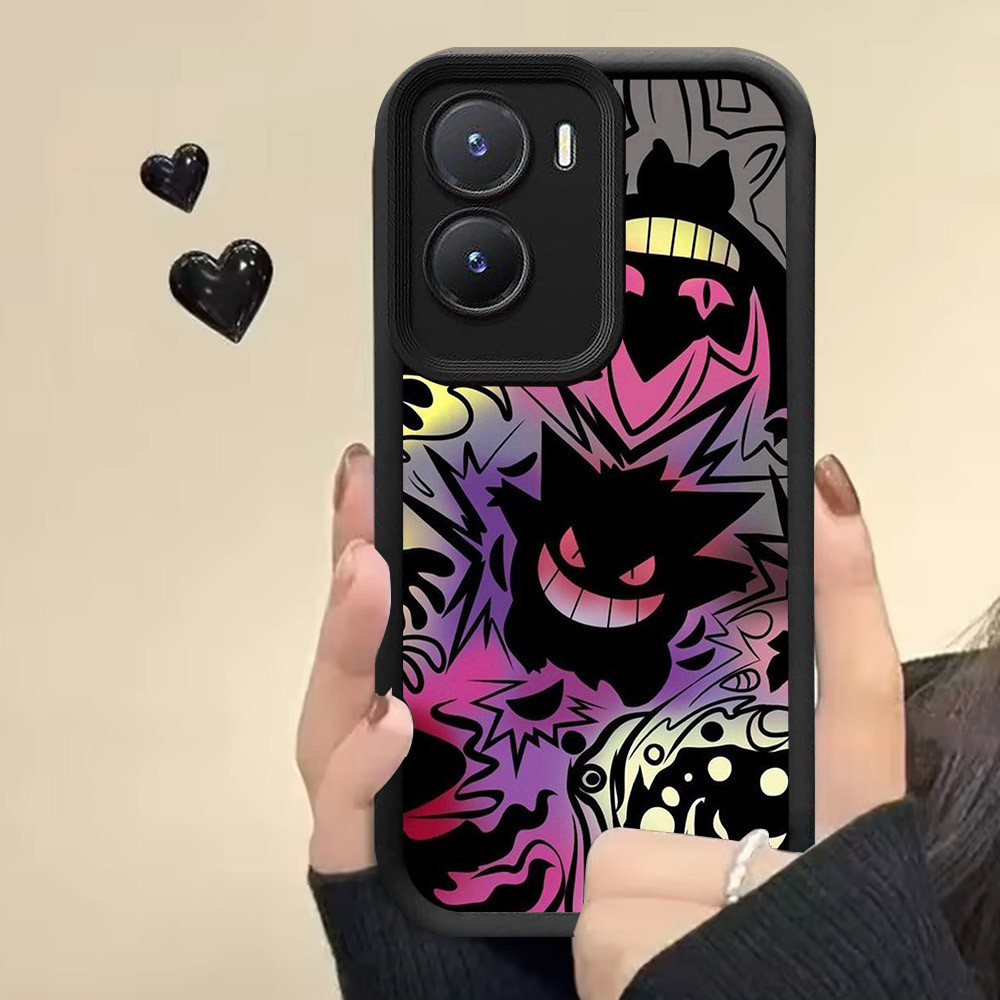 R2 Pokemon Gengar ปลอกซิลิโคนสําหรับ VIVO V19 Neo T1 V17 Y75 Y55 5G