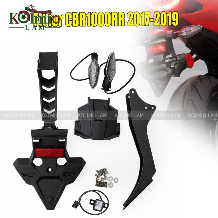 Fit for 2017 - 2019 HONDA CBR1000RR Fireblade SP Motorcycle License Number Plate Light Frame Holder