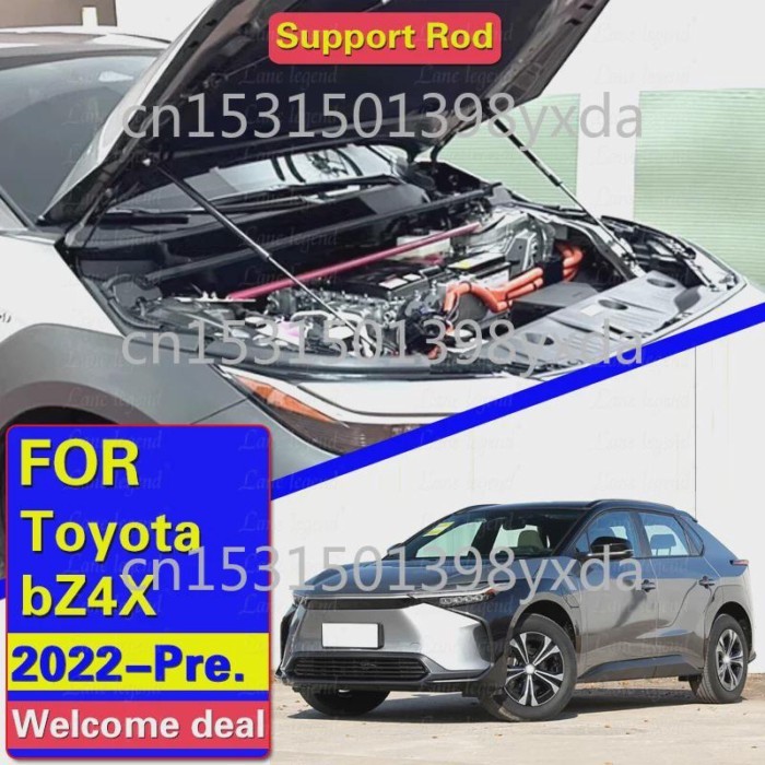 2Pcs Hood Struts For Toyota bZ4X 2022 2023 2024 2025 Subaru Solterra Front Bonnet Gas Springs Shock
