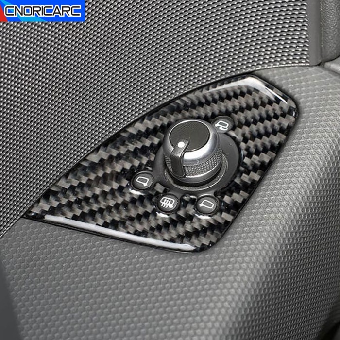 For Audi TT 8N 8J MK123 TTRS 2008-14 Door Button Mirror Adjust Switch Knob Panel Frame Trim Carbon