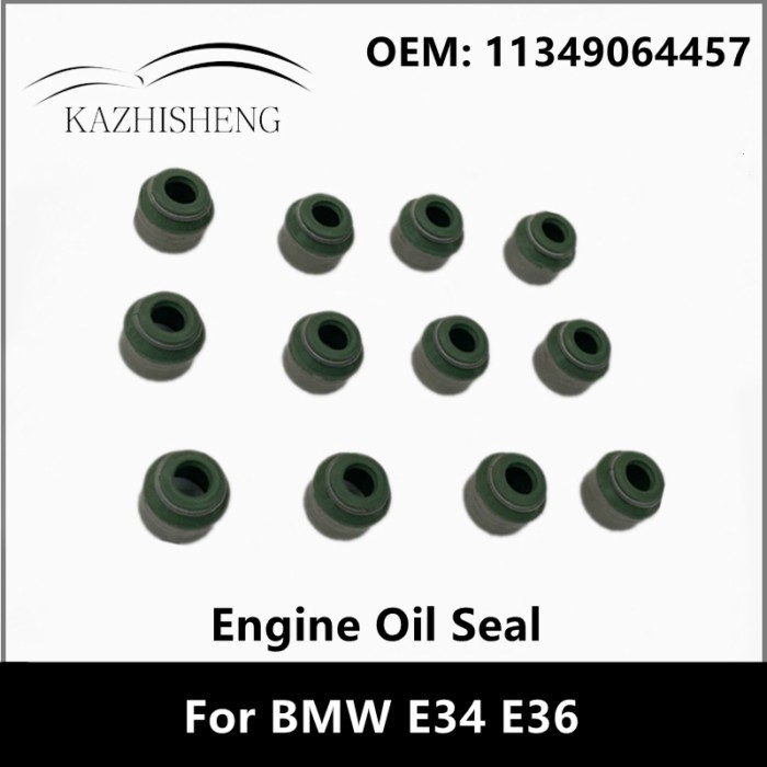 12Pcs 11349064457 Engine Oil Seal For BMW E34 E36 520I M50 520I 525IX 525TD 525TDS