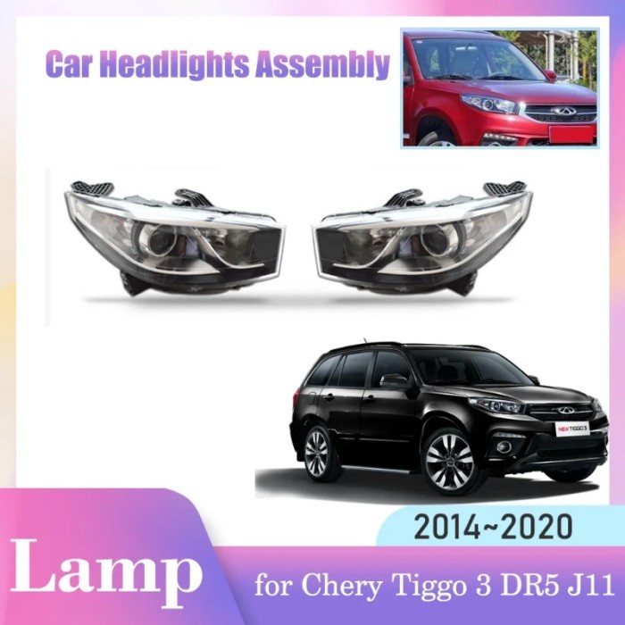 Car Headlights Assembly for Chery Tiggo 3 DR5 J11 V3 MVM X33 X33S 2014~2020 Fog Light Halogen Corne