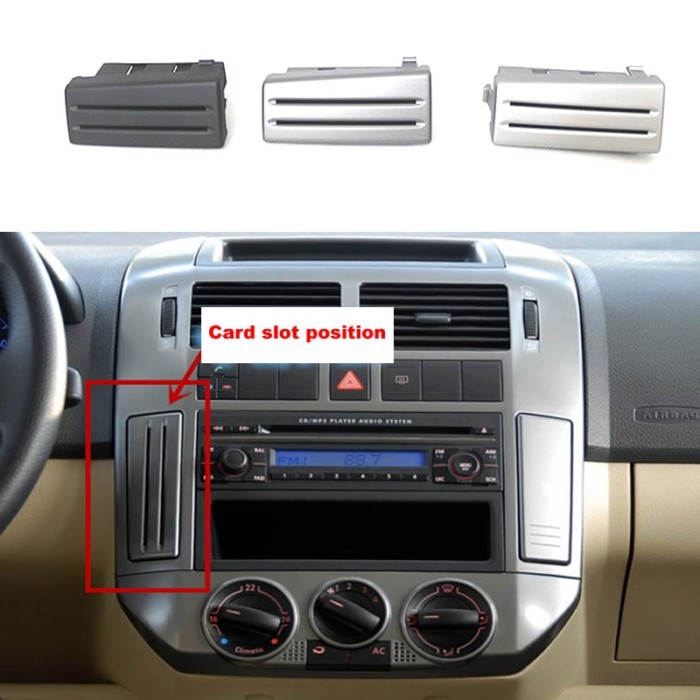 6Q1858373 For VolksWagen Polo 9N 2005 2006 2007 2008 2009 2010 LHD Card Holder Card Slot Coin Slot