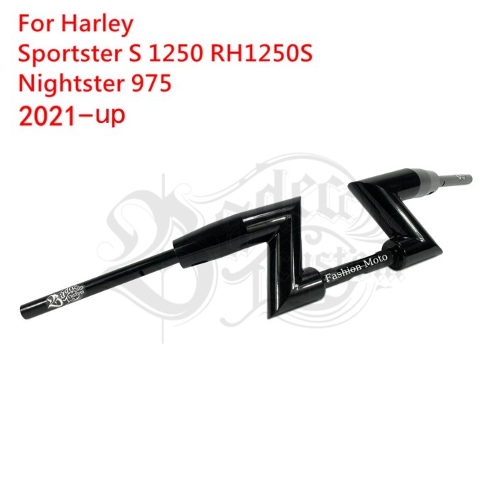 Motorcycle 2 inch Z Lightning custom handlebar 7/8'' 22mm Bar For Harley Sportster S 1250 RH1250S N