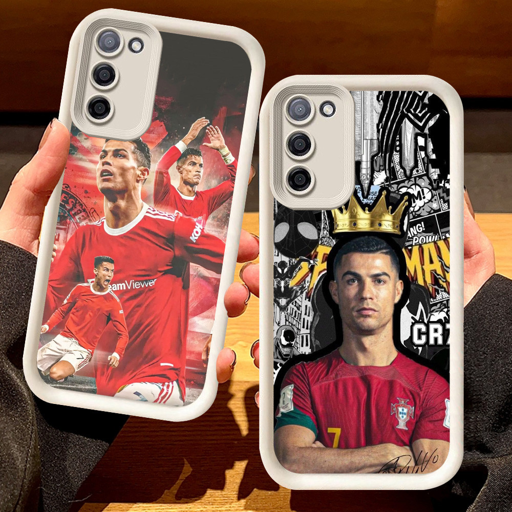 G-50 CR7 Ronaldo Casing สําหรับ Samsung A02S F02S A03S M02 M02S A03 Core A02 สีดําและสีขาว