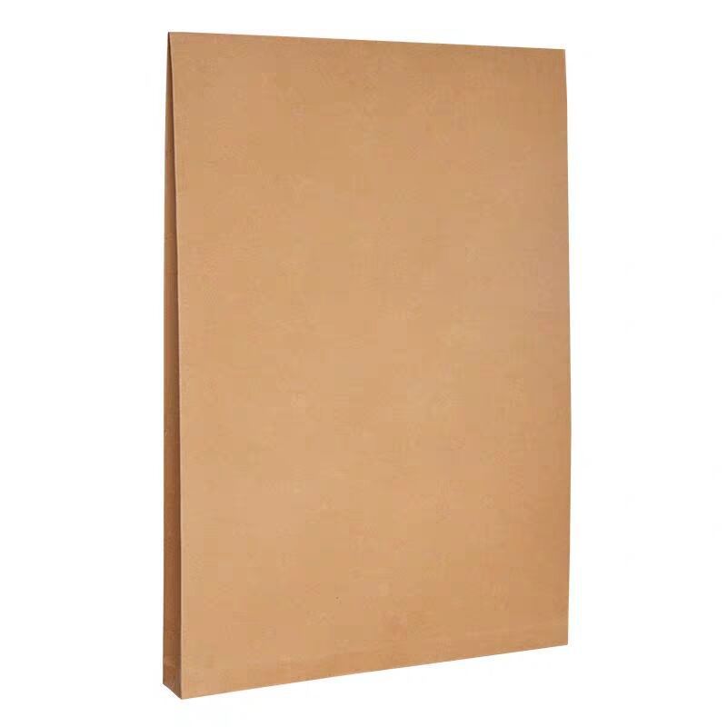 Kraft Paper File Bag A4 Thickened Blank File Bag Office Case Information Bag Briefcase Custom Logo