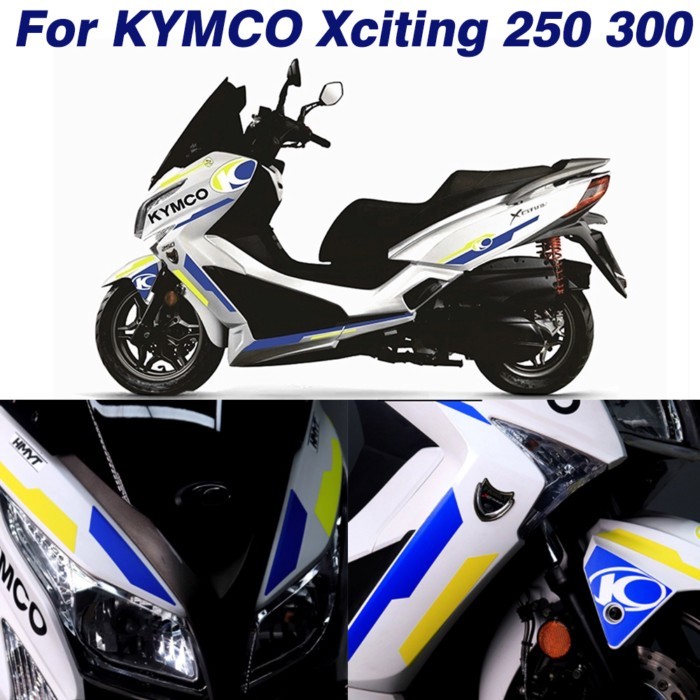 For KYMCO Xciting 250 300 Xciting250 Xciting300 Motorcycle Emblem Sticker Decal Body Full Kits Deco