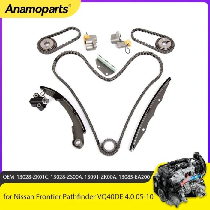 Engine Parts Timing Chain Kit  Fit 4.0 L GAS For Nissan Frontier Pathfinder VQ40DE 05-10 4.0L