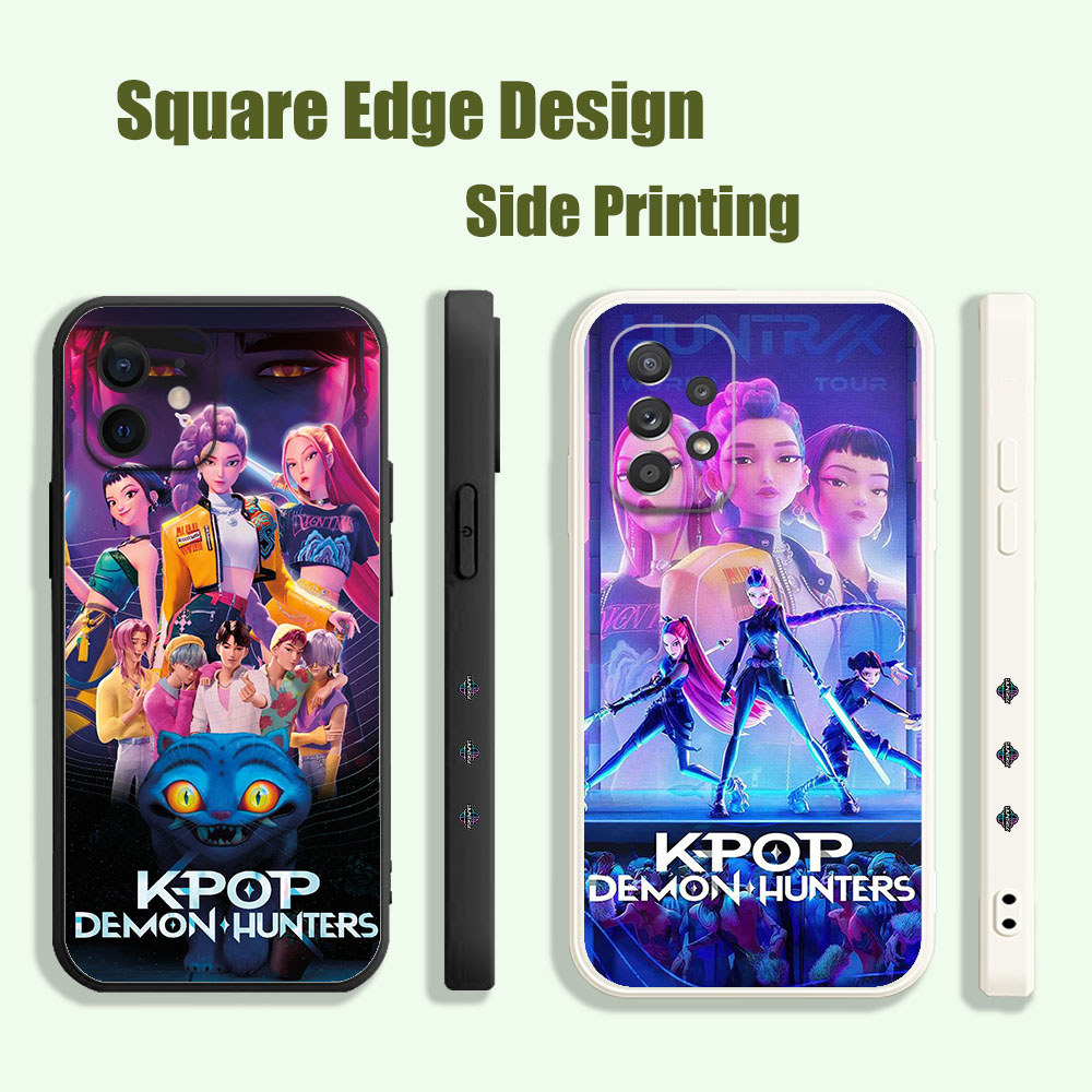 ปลอกสําหรับOPPO Reno5 Z OPPO A94 A8 A31 A5 2020 A1K A7X A52/A72/A92kpop Demon Huntersสีชมพูสุนทรียศา