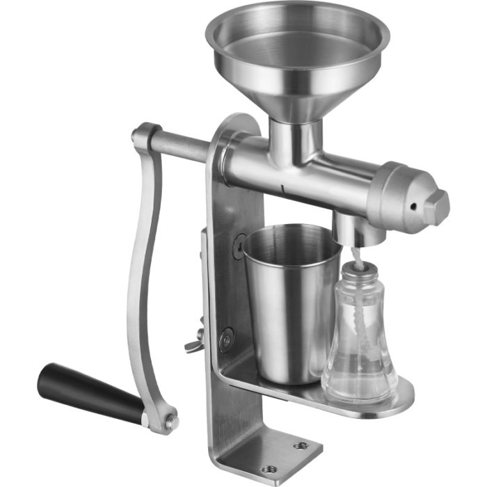 VEVOR Manual Oil Press Machine, Stainless Steel Oil Extractor Machine,Detachable Oil Presser for Ef