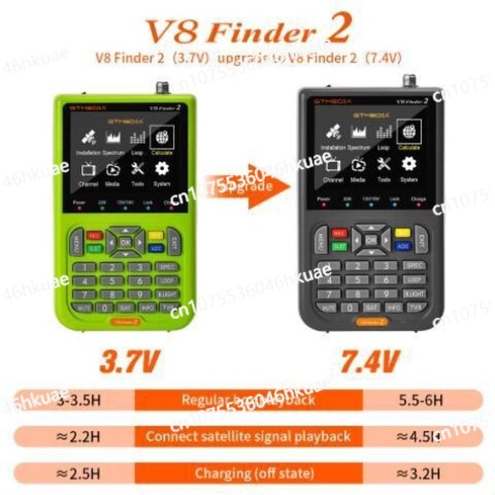 V8 Finder 2 Finder DVB-S/S2/S2X Star Finder, Modulator Freesat