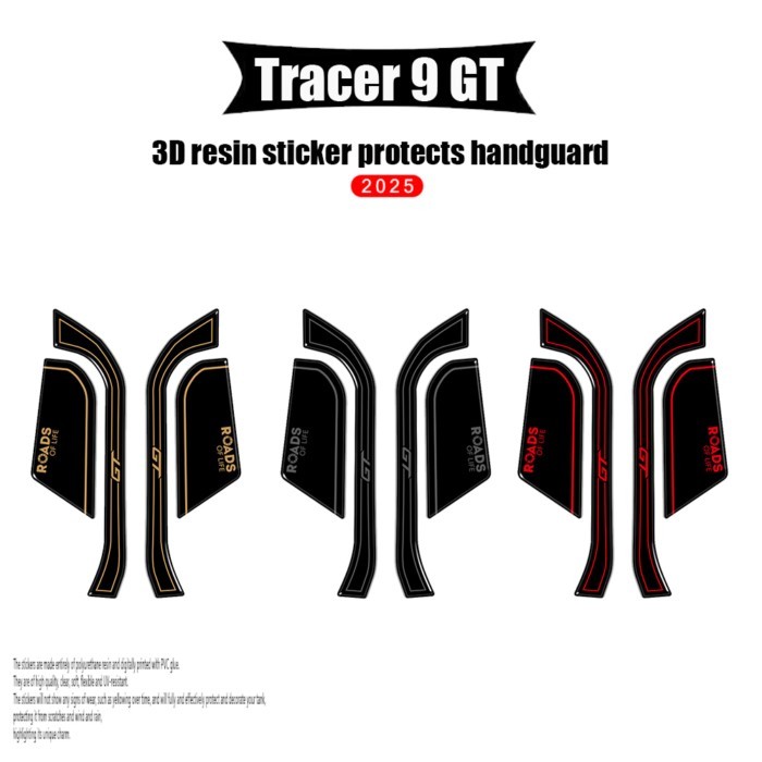 Motorcycle 3D Stickers Protected by Handguards For Tracer 9 GT Tracer 9GT Tracer9GT Tracer9 GT 2025