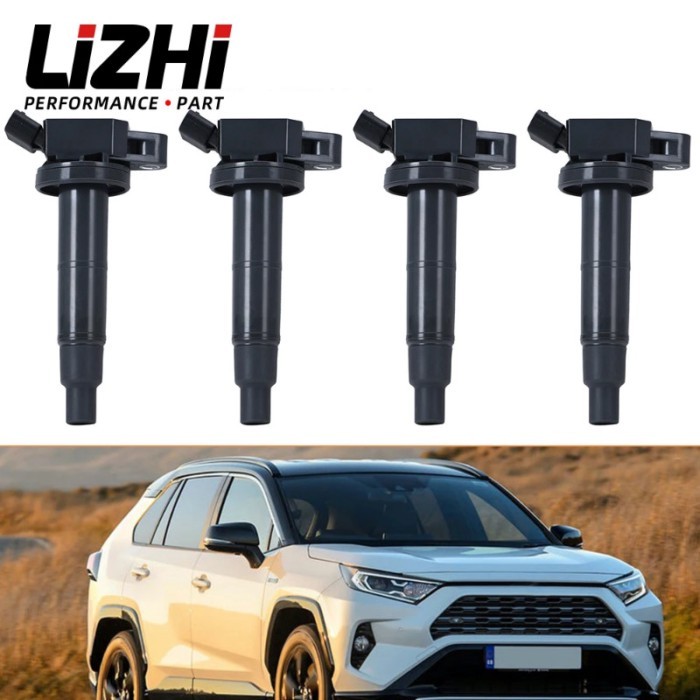 4PCS High Performance Engine Ignition Coil Set For 02-15 Toyota Corolla Corolla 9091902244 90919022