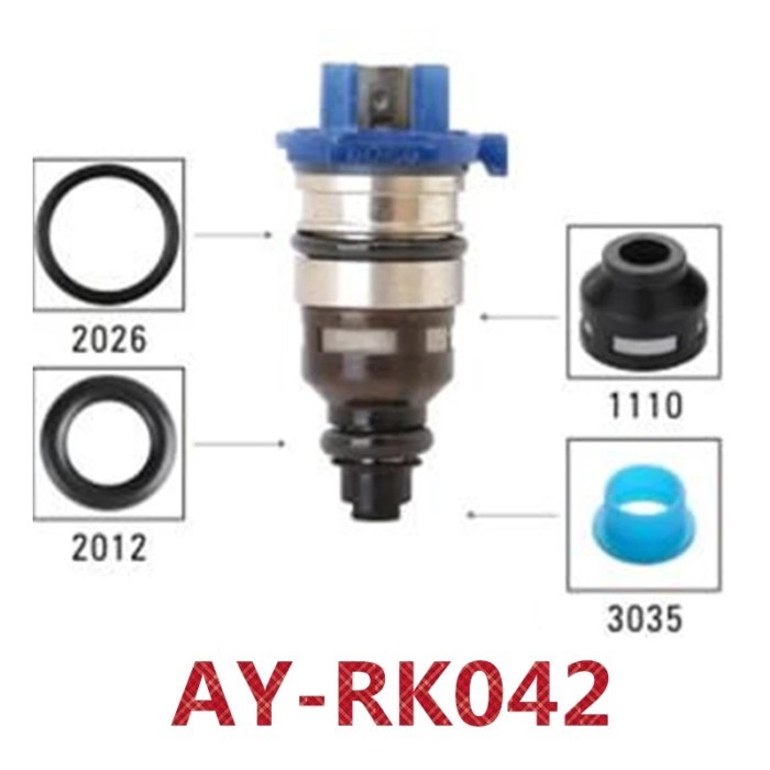 Fuel injector repair kits fuel injector filter o ring plastic pintle cap for Mazda 626 AY-RK151 40p