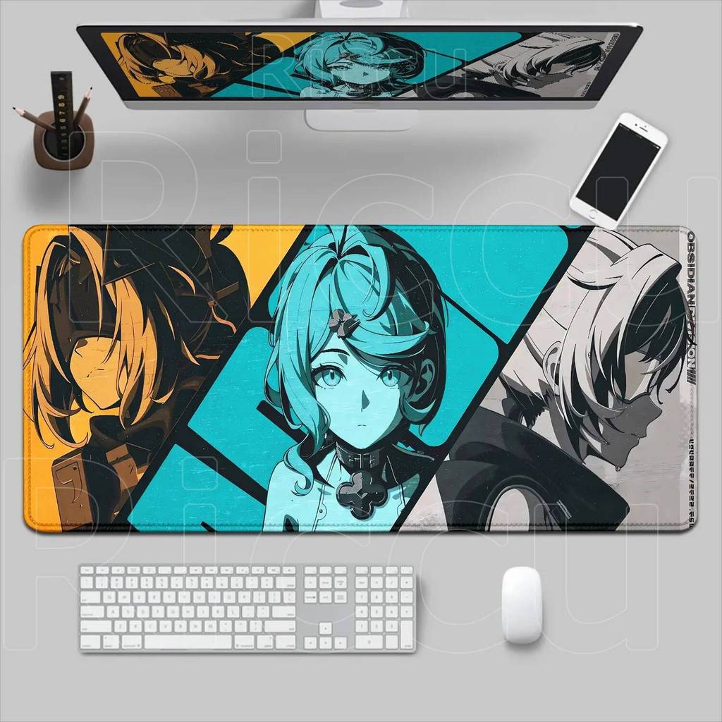 น่ารักบทบาทใหม่ Zenless Zone Zero Orphie & Magus แผ่นรองเมาส์ ZZZ แล็ปท็อปเล่นเกมลื่นโต๊ะขนาดใหญ่ยาง