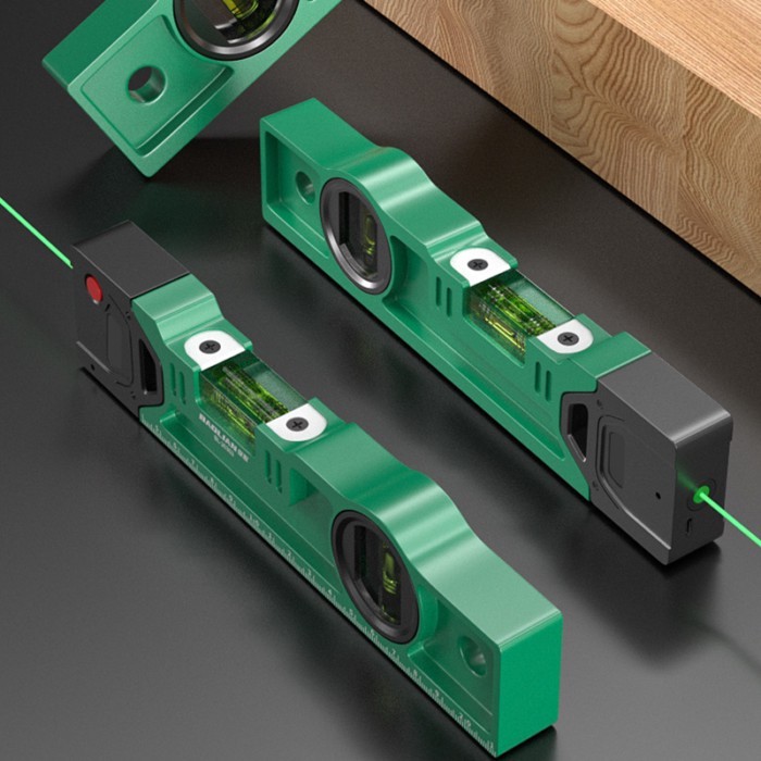 Portable Laser Level Ruler High-precision Magnetic Laser Level Horizontal Vertical Angle Measuring