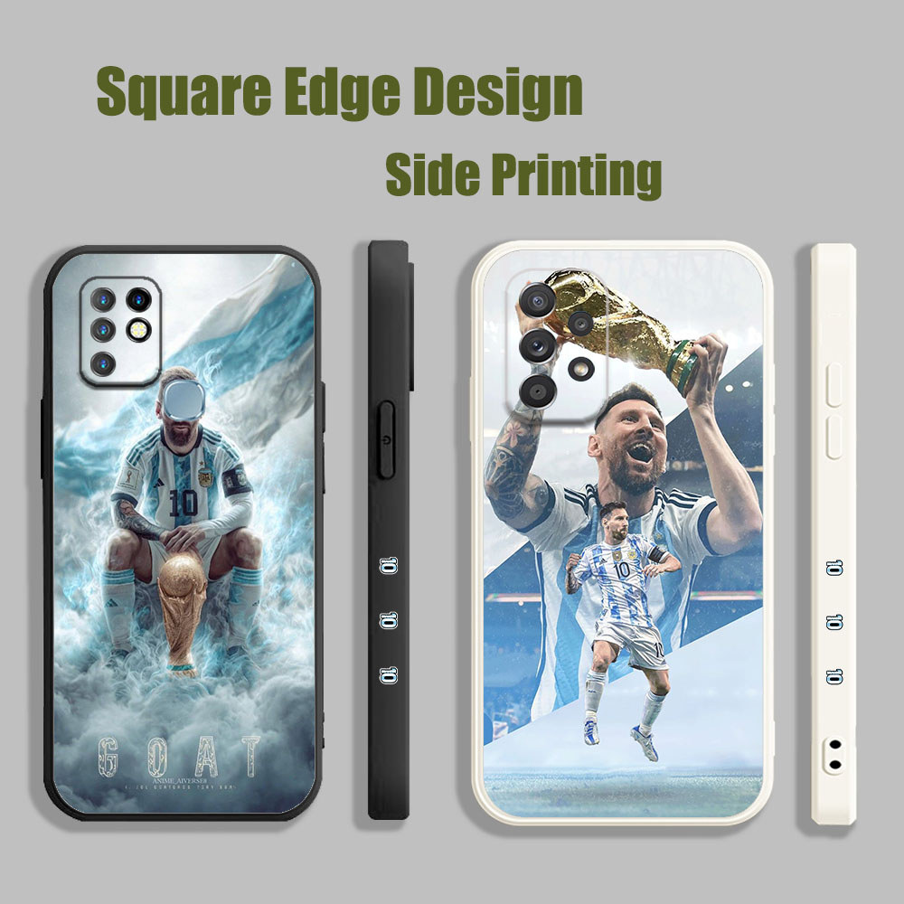 สําหรับVivo Y91/Y93/Y91i/Y95 Y91C Y15A Y15S Y53 V11i Z3i S1 V21e Y76 Lionel MessiฟุตบอลBall King Aes
