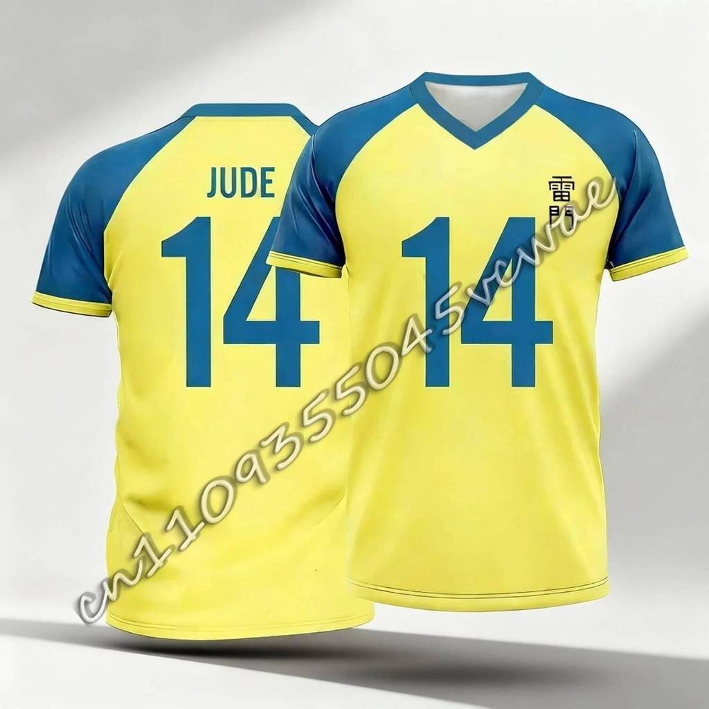 ชุดคลุมท้องลายอนิเมะฟุตบอล Inazuma Eleven Kaio แขนสั้น ใส่สบายสำหรับวัน.daily wear