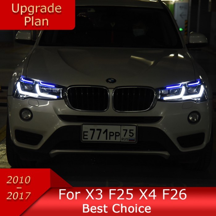 Car Lights for X3 F25 2010-2017 X4 F26 LED Auto Headlight Assembly Upgrade Newest M5 Competition De