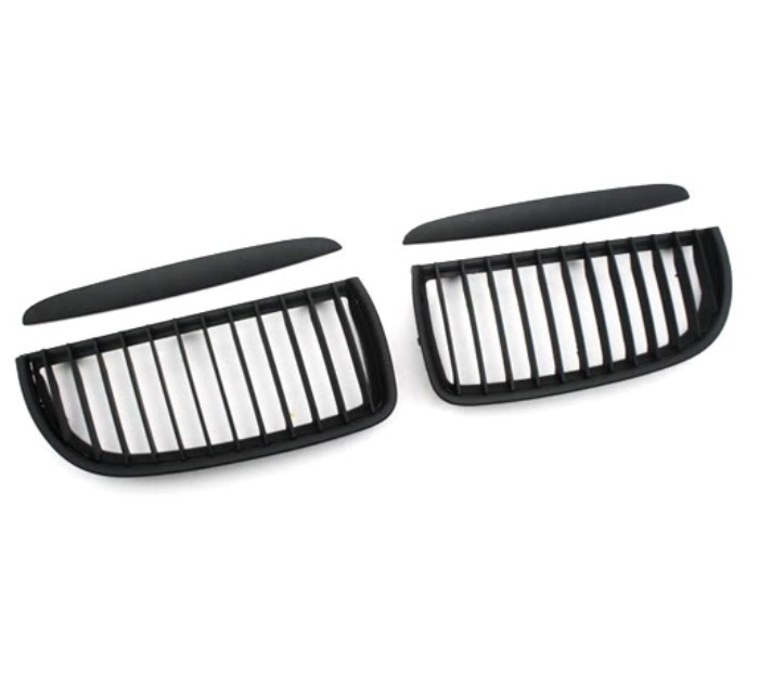 Euro Style Matte Black Front Grille for BMW E90 05-08 pre-facelift 3 Series