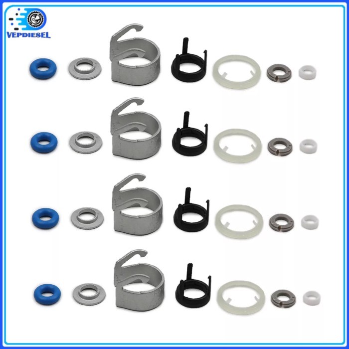 4pcs Fuel Injector O-ring Seal Kit 06H998907A 06J 998 907D For Audi A4 Q5 VW Jetta CC 1.8 2.0T Car