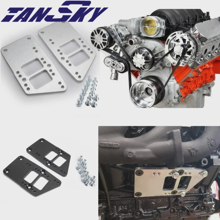 EPMAN Swap Motor Mount Adapter Plates Kit For LS1 LS2 LS3 LS6 LSX LQ4 LQ9 Engine EPEML1036LS