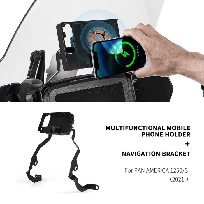For Pan America 1250 SPECIAL 2021 2022 2023 2024 2025 RA1250 GPS Navigation Plate Bracket Stand Cha