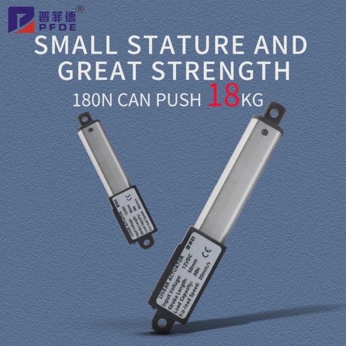 stroke 10mm-150mm DC12V Mirco Electric Linear Actuator 30N/60N/90N/180N Motor Controller Mini Eectr