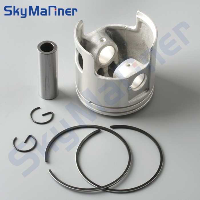 66T-11635-00 Piston Kit (0.25Mm O/s) 80.25MM For Yamaha Outboard Motor 2-stroke E40 40X E40X 40HP 6