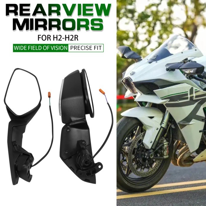 For Kawasaki ZH2 Z H2 H2SX Ninja H2 R H2R SX SE 2015-2024 Motorcycle Adjustable Rear View Mirror Re
