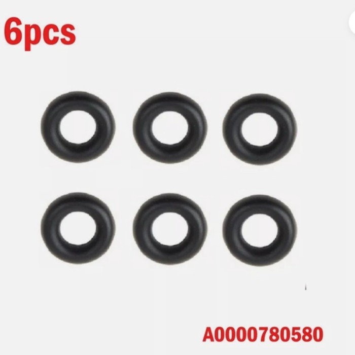 A0000780580 6PCS Rubber Injector Leak-Off Seals For Mercedes-Benz OM642 OM651