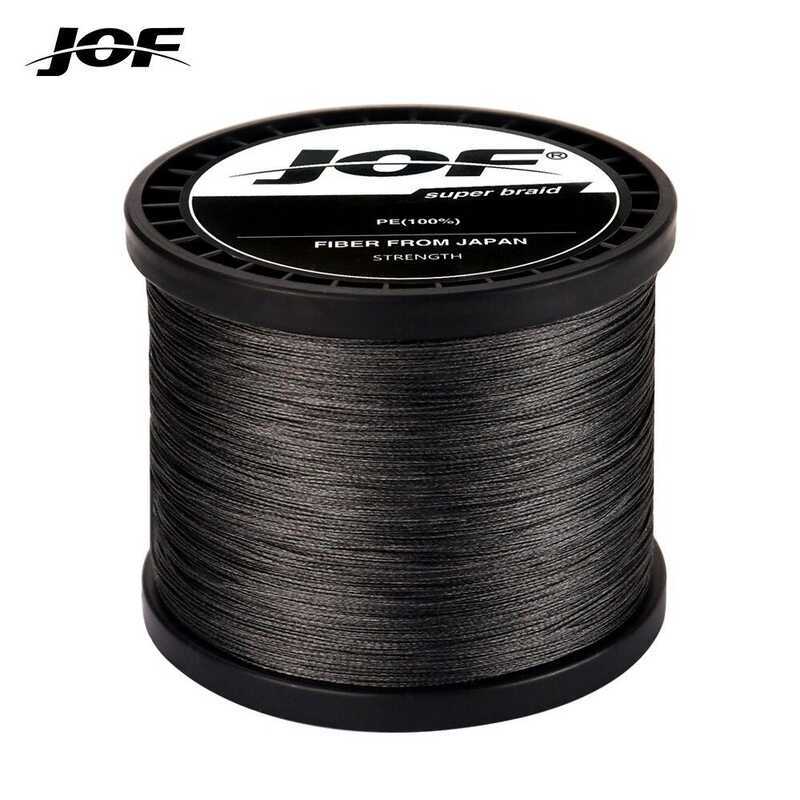 ❤ สายการประมง Jof X8 สายเบ็ดตกปลา PE 1000 ม. 20 30 40 50 60 80 100 ปอนด์ 8 เส้น หลากสีถักเปีย ส