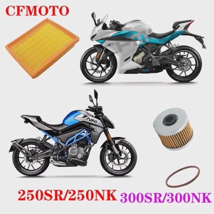 For CFMOTO 250SR 250NK Motorcycle 250NK/300NK 250SR/300SR Oil Cell Air filter filter Machine Air fi