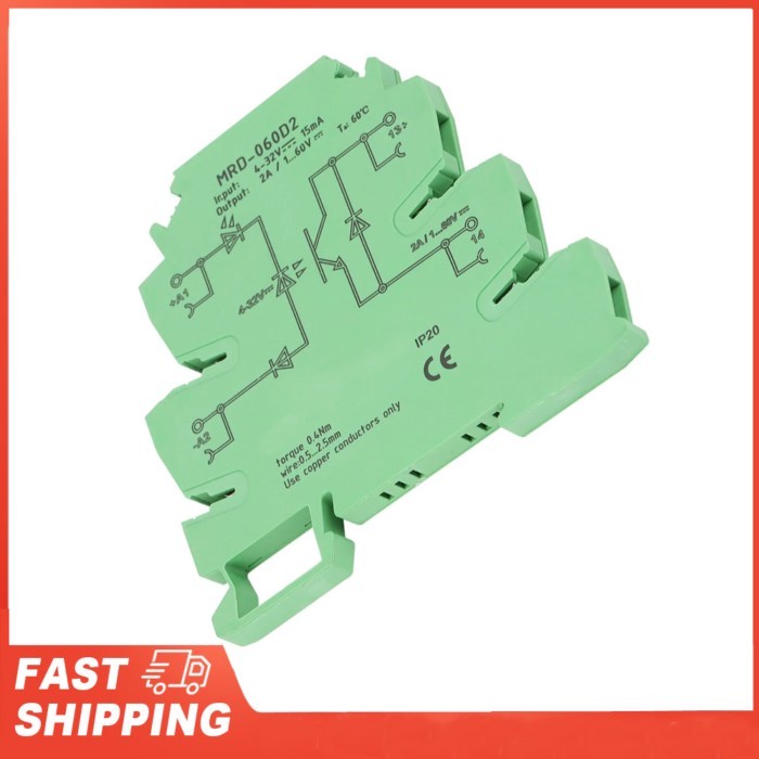 DC  state relay MRD-060D2 Ultra Thin 6.2mm  State Relay Module Input 4-32VDC NO DIN Rail Relay Modu