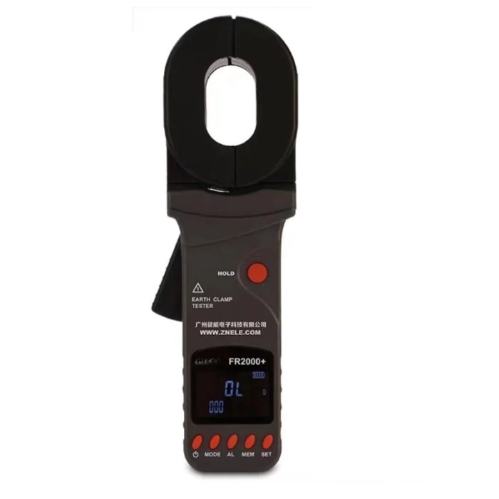 FR2000C FR2000B+ FR2000+ Clamp Grounding Resistance Tester 0.01-1200ohm Loop Ground Fault Impedance