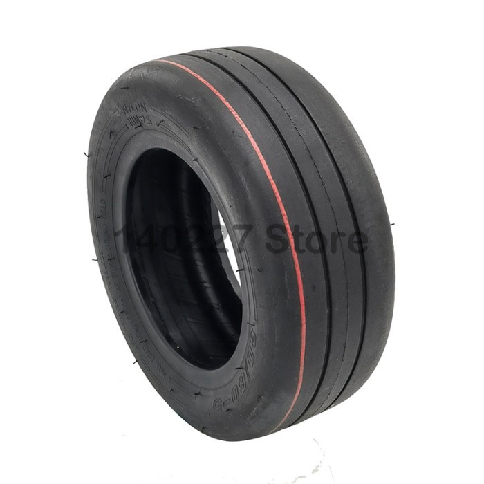 80/60-5 Vacuum Tubeless Smooth Tire for Ninebot Gokart Pro Front Wheel Tyre Outer Tyres Accessories