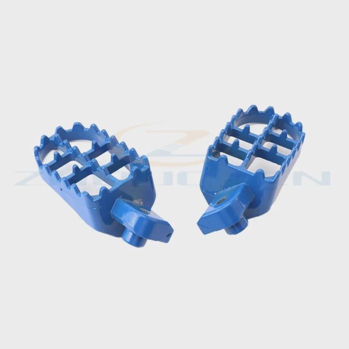 Blue and black  Aluminum Foot Pegs Rest Footrest For Yamaha PW50 PW80 PW 50 80 TW200 TTR90 TTR90E M