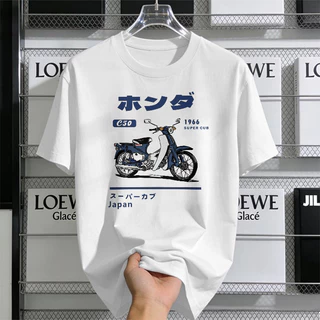 UF35 คอกลม สีดําแขนสั้น ผู้ชาย เสื้อยืด OVERSIZE COOL FASHION NEW YEAR Christmas ลายการ์ตูน CASUAL เสื้อยืดผู้ชาย