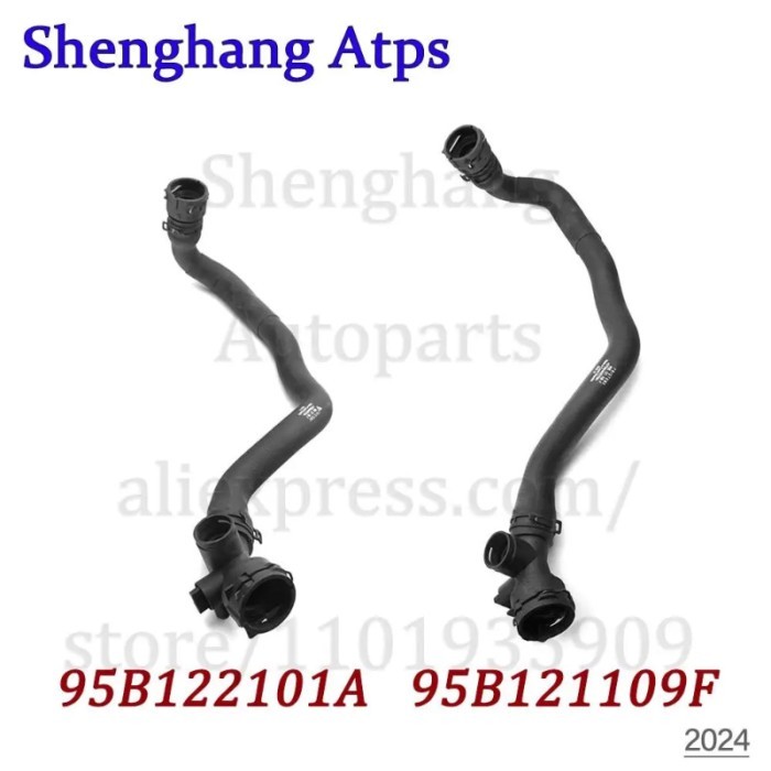 Engine Coolant Hose Tube Assembly Tubing For Porsche Macan 95B 2.0 T 95B121109F,95B122101A,95B 121