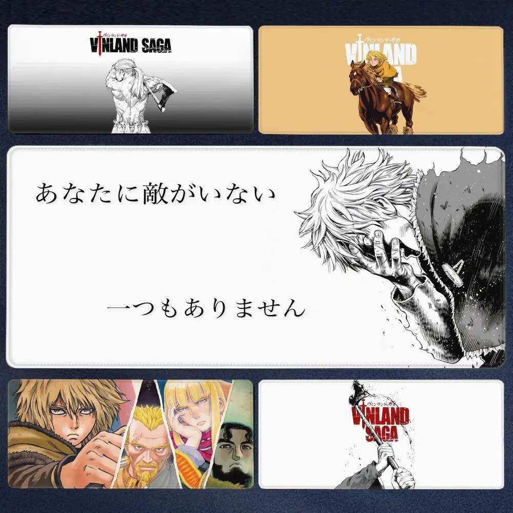Vinland Saga Mouse Mechanical Gamer Keyboard Esports Computer Keyboard Pad Pad แผ่นรองเมาส์ยางกันลื่