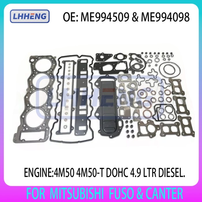 ENGINE FULL GASKET KIT For 4M50 4M50-T MITSUBISHI FUSO & CANTER 4.9 LTR 4.9L 4.9T ME994509 ME994098