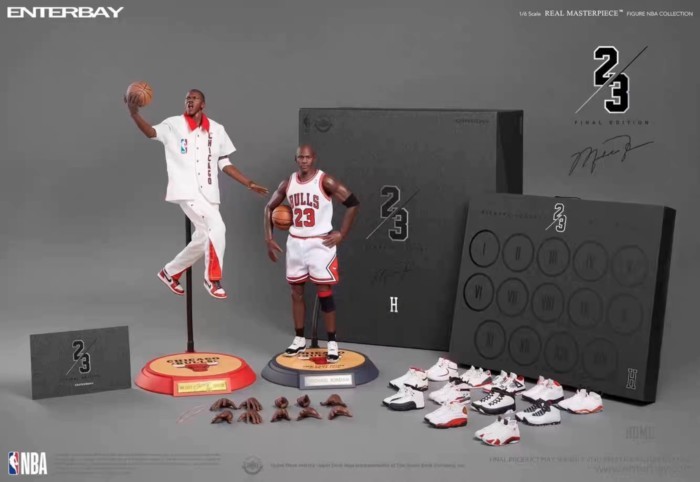 พร้อมสต็อก EB Enterbay 1/6 NBA Michael Jordan Home Ultimate Edition Ultimate Jordan