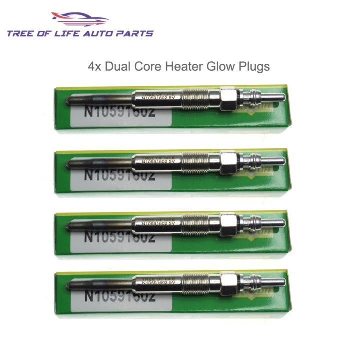 4x 5V New Glow Plugs N10591603 For VW TOURAN (1T1, 1T2) SKODA OCTAVIA II SUPERB II 1.9 2.0 TDI 2004