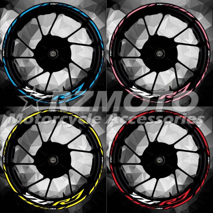 For Motorcycle YZF-R7 Wheel Logo Decal Decoration 17 Inch Wheel Frame YZF R7 Wheel Rim Reflective W