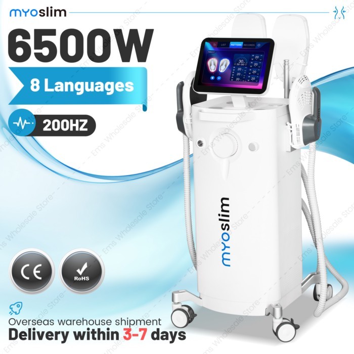 Professional EMS/Myoslim NEO 6500W RF Machine Hi-EMT Body Sculpting Fat Burning EMS Slimming Beauty