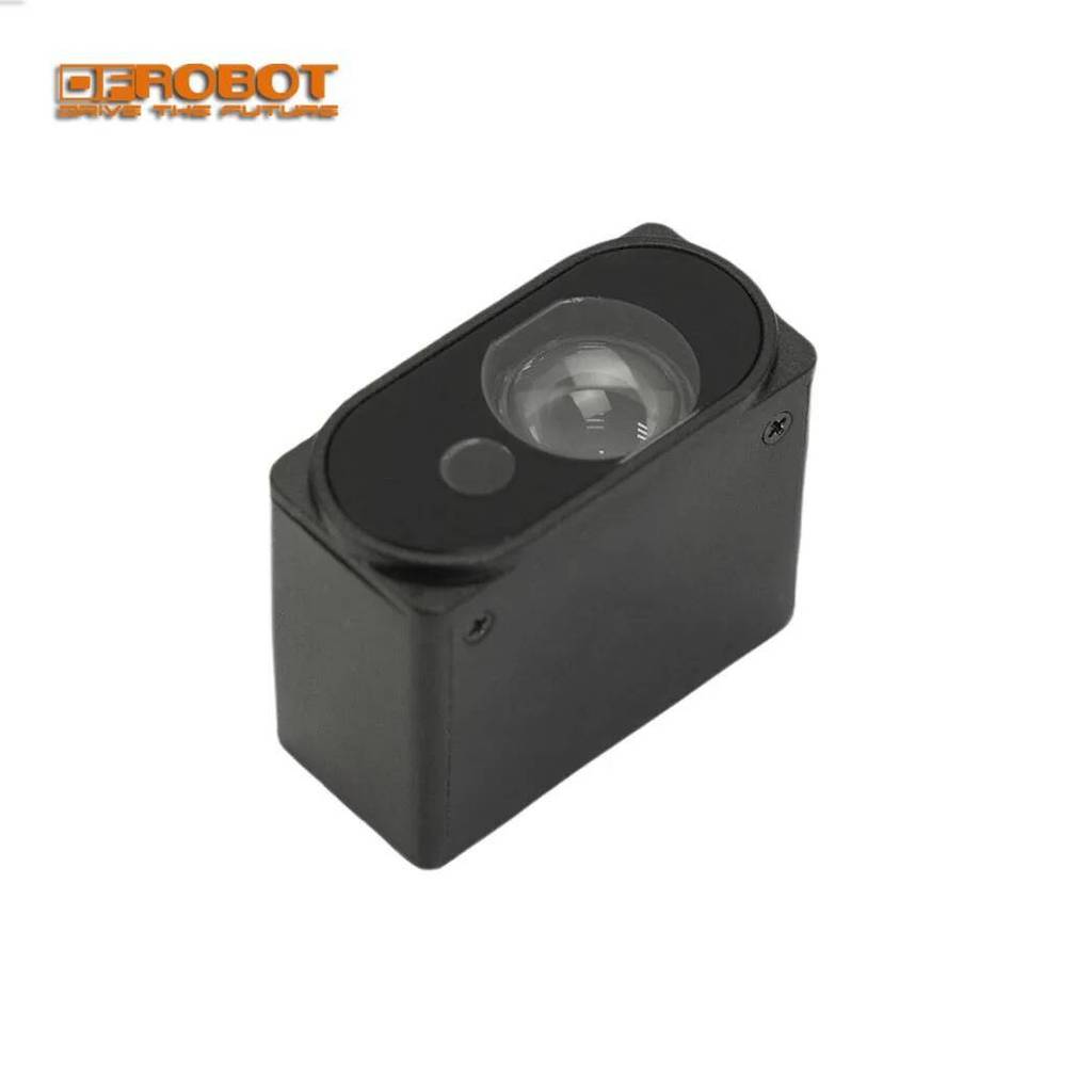 DFRobot 50m TOF เลเซอร์เซ็นเซอร์ตั้งแต่ ±3 ซม.ความแม่นยํา 100Hz 100K LUX ทน UART I2C I/O สําหรับ Dro