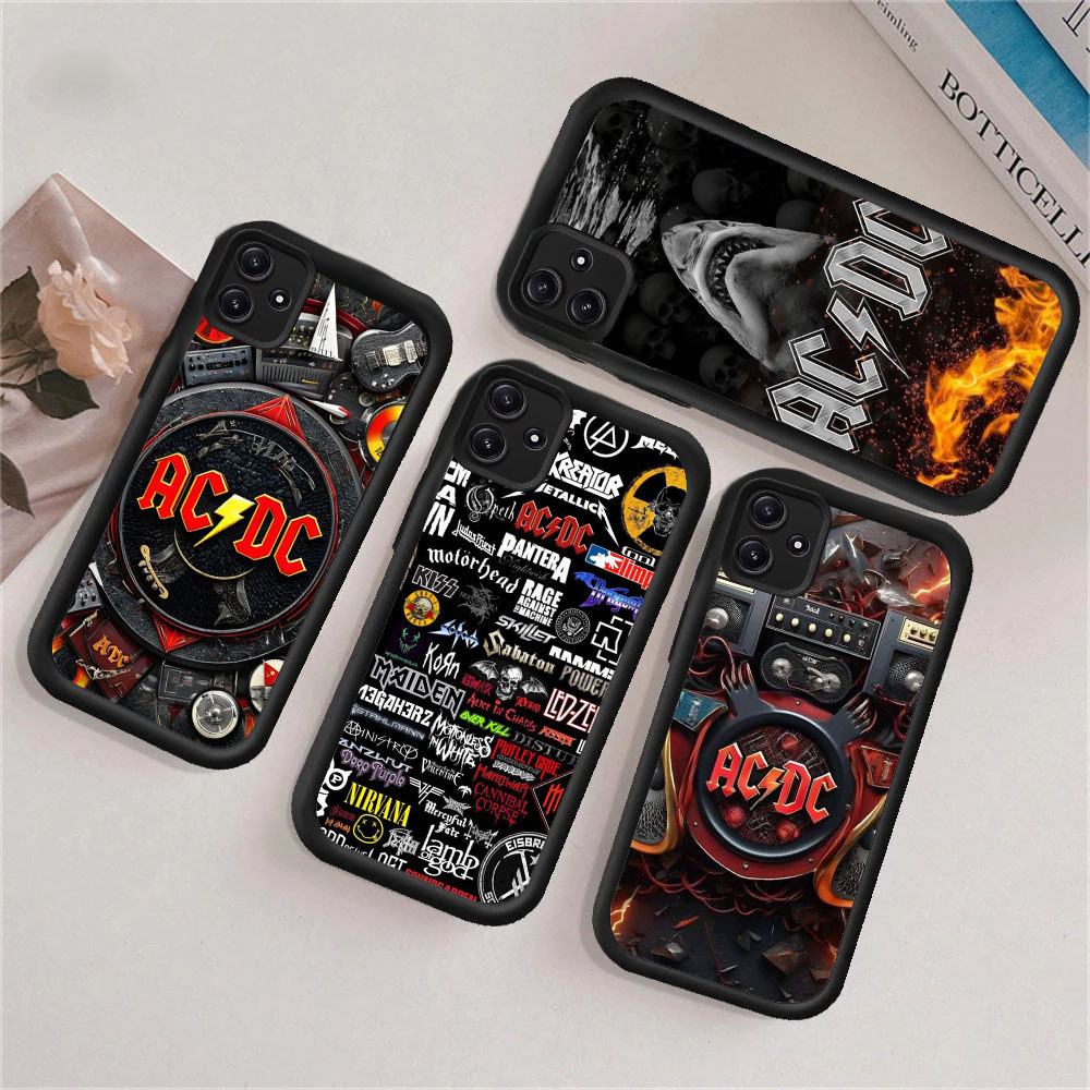 WB3 ACDC BandปลอกสําหรับHpชุบXiaomi Redmi Poco A1 14 14C 11A C75 NFC C65 A3 14T A2 12C 9C Pro 5G TPU